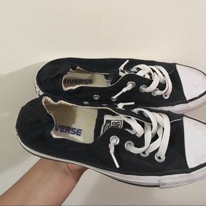 Black, Slip on converse